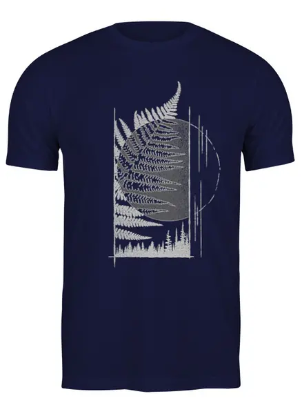 Заказать мужскую футболку в Москве. Футболка классическая Forest Fern от oneredfoxstore@gmail.com - готовые дизайны и нанесение принтов.