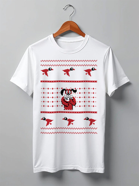 Заказать мужскую футболку в Москве. Футболка классическая Утки на рождество от collector - готовые дизайны и нанесение принтов.