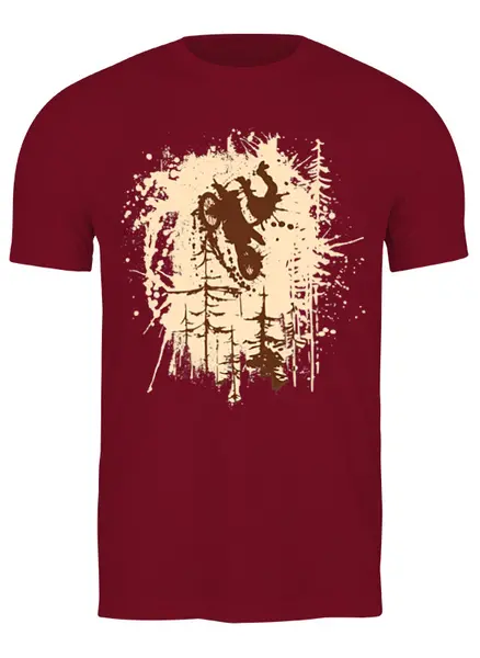 Заказать мужскую футболку в Москве. Футболка классическая Ink Rider от oneredfoxstore@gmail.com - готовые дизайны и нанесение принтов.