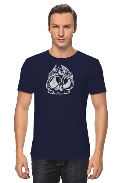 Заказать мужскую футболку в Москве. Футболка классическая Horns от oneredfoxstore@gmail.com - готовые дизайны и нанесение принтов.