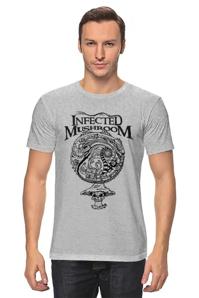 Заказать мужскую футболку в Москве. Футболка классическая Infected Mushroom от OEX design - готовые дизайны и нанесение принтов.