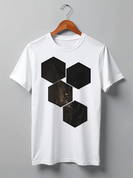 Заказать мужскую футболку в Москве. Футболка классическая Fox Here от oneredfoxstore@gmail.com - готовые дизайны и нанесение принтов.