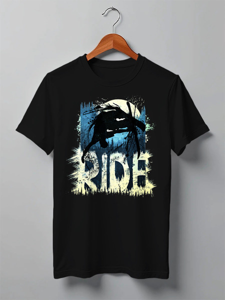 Заказать мужскую футболку в Москве. Футболка классическая Ride Ski от oneredfoxstore@gmail.com - готовые дизайны и нанесение принтов.