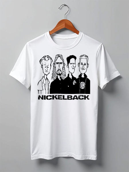 Заказать мужскую футболку в Москве. Футболка классическая Nickelback  от balden - готовые дизайны и нанесение принтов.
