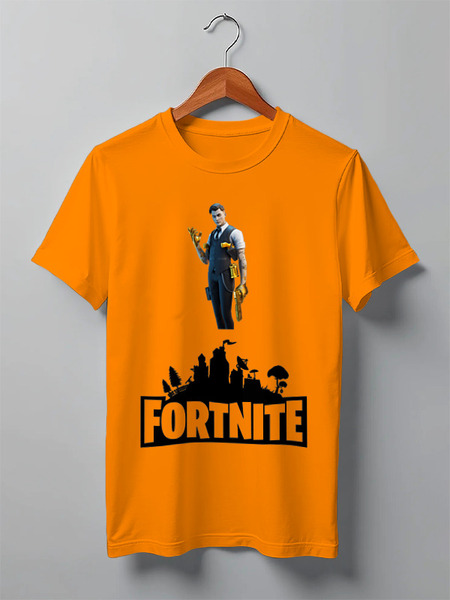 Заказать мужскую футболку в Москве. Футболка классическая Fortnite от Алексей Терентьев - готовые дизайны и нанесение принтов.