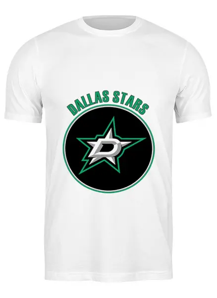 Заказать мужскую футболку в Москве. Футболка классическая Dallas Stars от kspsshop - готовые дизайны и нанесение принтов.