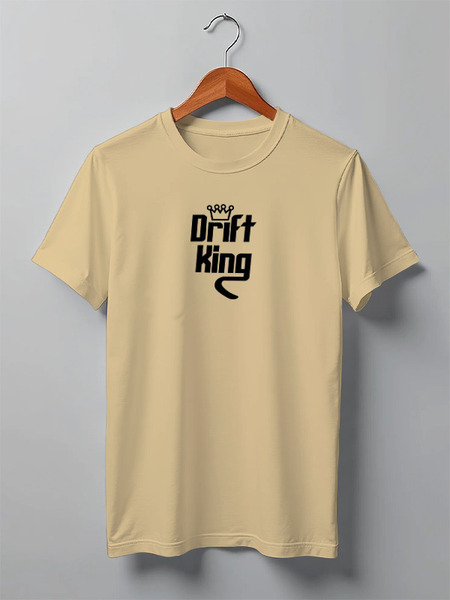 Заказать мужскую футболку в Москве. Футболка классическая "Drift King" от Данил Осипенко - готовые дизайны и нанесение принтов.