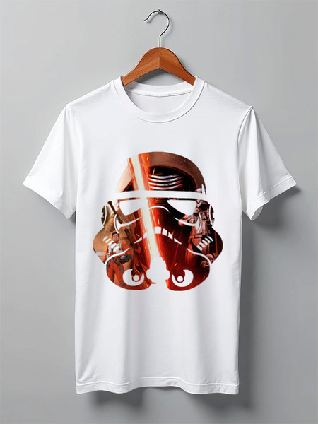 Заказать мужскую футболку в Москве. Футболка классическая StarWars от webmaler - готовые дизайны и нанесение принтов.