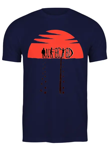 Заказать мужскую футболку в Москве. Футболка классическая Zombies от oneredfoxstore@gmail.com - готовые дизайны и нанесение принтов.