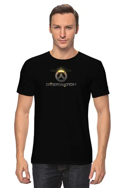 Заказать мужскую футболку в Москве. Футболка классическая Overwatch  от cherdantcev - готовые дизайны и нанесение принтов.