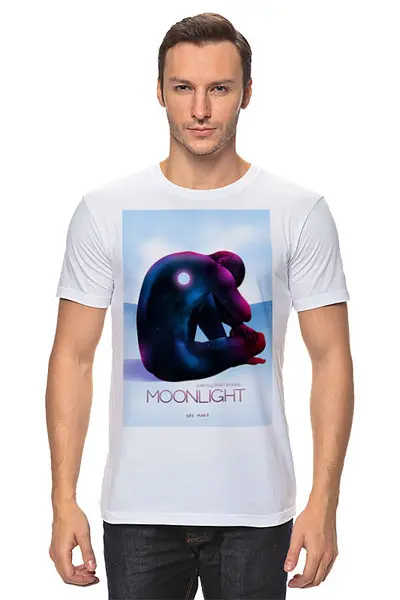 Заказать мужскую футболку в Москве. Футболка классическая Лунный свет / Moonlight от kino.printio.ru - готовые дизайны и нанесение принтов.