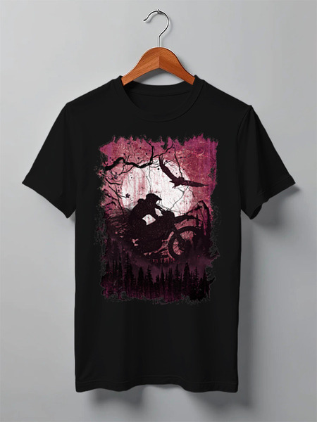 Заказать мужскую футболку в Москве. Футболка классическая Dirt Rider от oneredfoxstore@gmail.com - готовые дизайны и нанесение принтов.