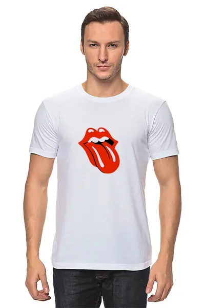 Заказать мужскую футболку в Москве. Футболка классическая The Rolling Stone wear от dmitry.gluhov - готовые дизайны и нанесение принтов.