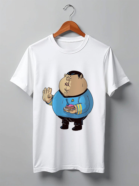 Заказать мужскую футболку в Москве. Футболка классическая Fat Spock от priceless - готовые дизайны и нанесение принтов.