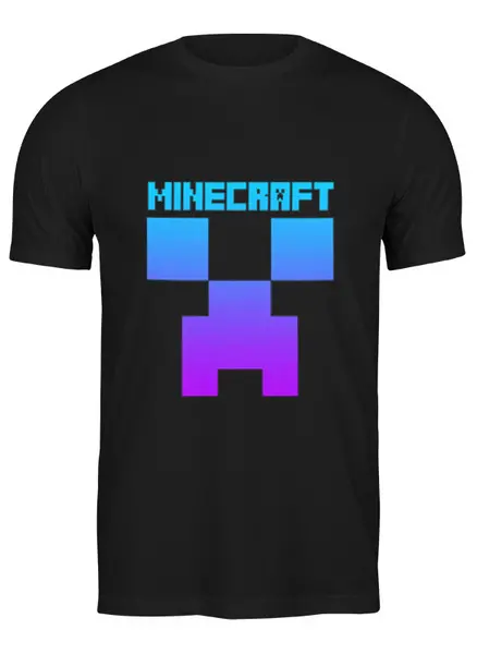 Заказать мужскую футболку в Москве. Футболка классическая MINECRAFT CREEPER от weeert - готовые дизайны и нанесение принтов.