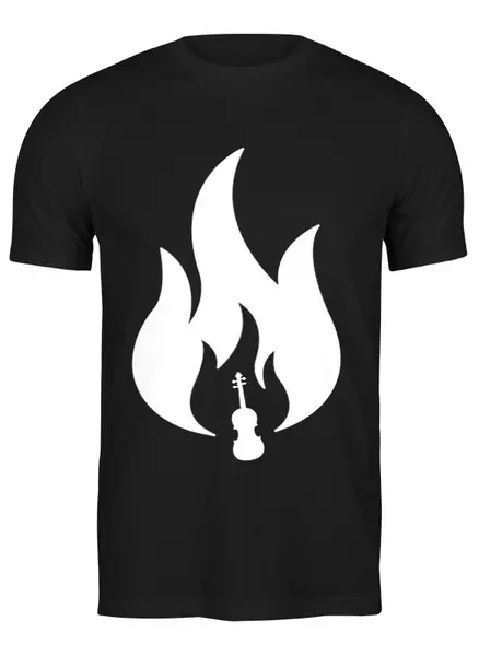 Заказать мужскую футболку в Москве. Футболка классическая Горячий гитарист от Галлеана - готовые дизайны и нанесение принтов.