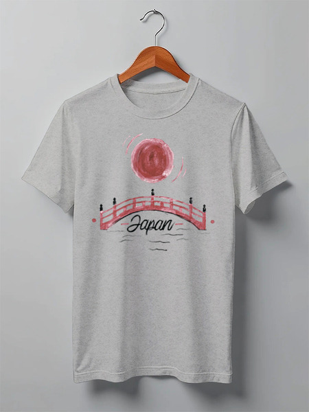 Заказать мужскую футболку в Москве. Футболка классическая Japan от oneredfoxstore@gmail.com - готовые дизайны и нанесение принтов.
