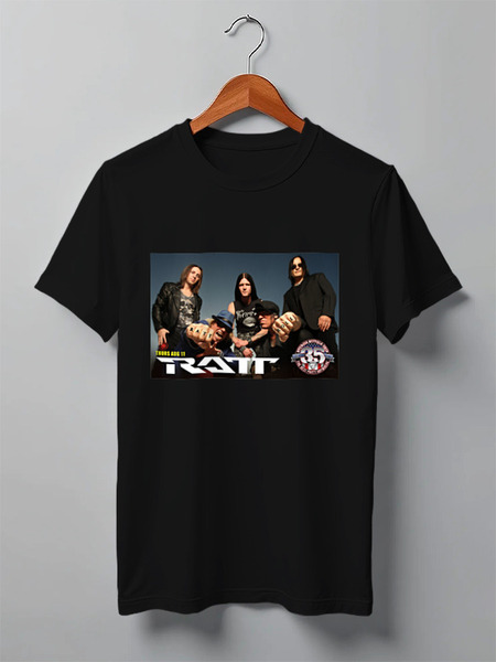 Заказать мужскую футболку в Москве. Футболка классическая группа "Ratt" от Fedor - готовые дизайны и нанесение принтов.