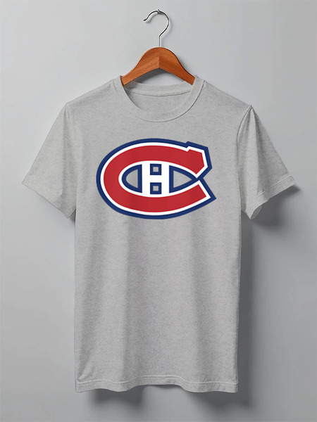 Заказать мужскую футболку в Москве. Футболка классическая Montreal Canadiens от Pomidor - готовые дизайны и нанесение принтов.