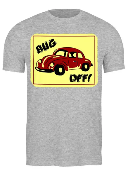 Заказать мужскую футболку в Москве. Футболка классическая Bug Off от Leichenwagen - готовые дизайны и нанесение принтов.