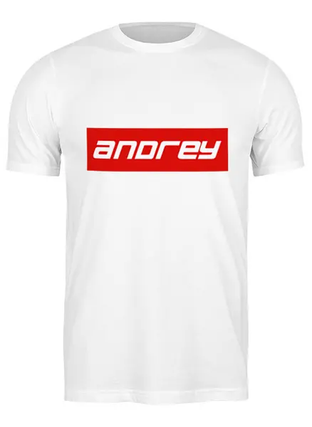 Заказать мужскую футболку в Москве. Футболка классическая Andrey от THE_NISE  - готовые дизайны и нанесение принтов.