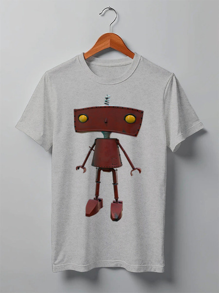 Заказать мужскую футболку в Москве. Футболка классическая Bad Robot от Дана Столыпина - готовые дизайны и нанесение принтов.