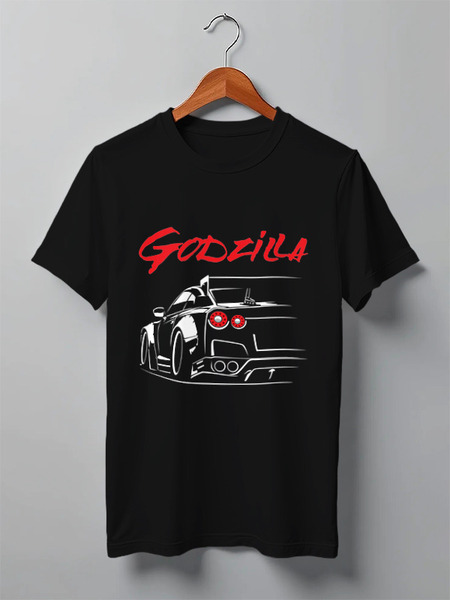Заказать мужскую футболку в Москве. Футболка классическая GT-R GODZILLA от tee spring - готовые дизайны и нанесение принтов.