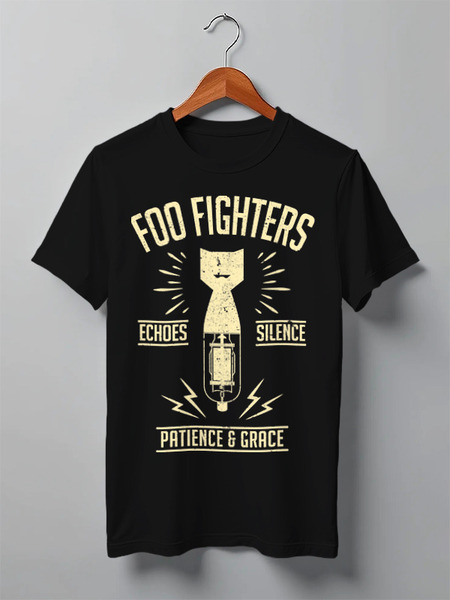 Заказать мужскую футболку в Москве. Футболка классическая Foo Fighters от geekbox - готовые дизайны и нанесение принтов.