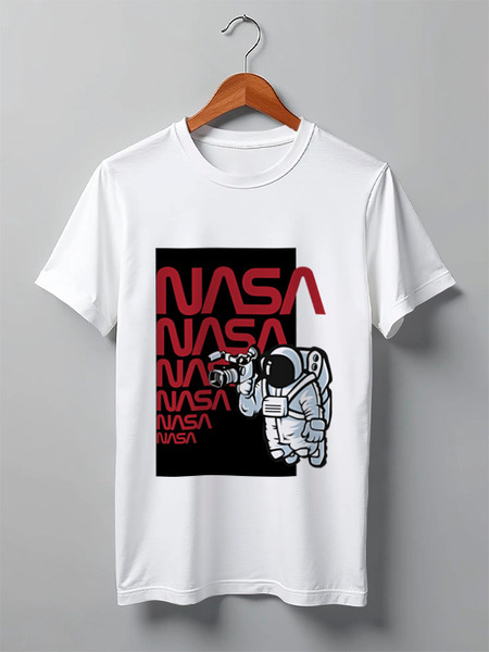 Заказать мужскую футболку в Москве. Футболка классическая NASA (НАСА) от TheAndarz  - готовые дизайны и нанесение принтов.