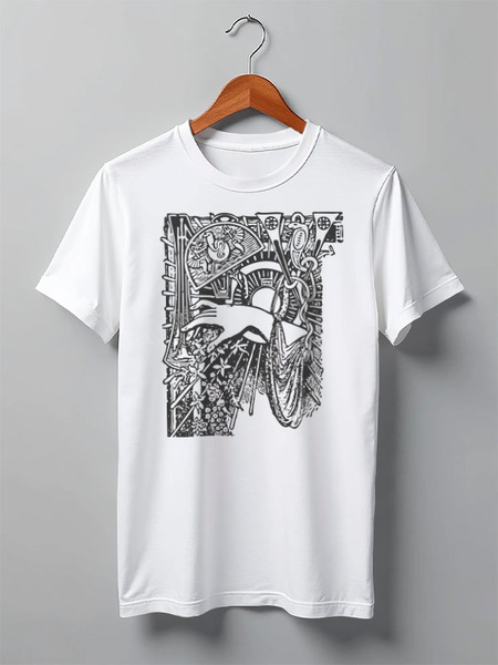 Заказать мужскую футболку в Москве. Футболка классическая Magic от oneredfoxstore@gmail.com - готовые дизайны и нанесение принтов.