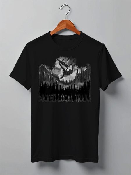 Заказать мужскую футболку в Москве. Футболка классическая Mountain Bike от oneredfoxstore@gmail.com - готовые дизайны и нанесение принтов.