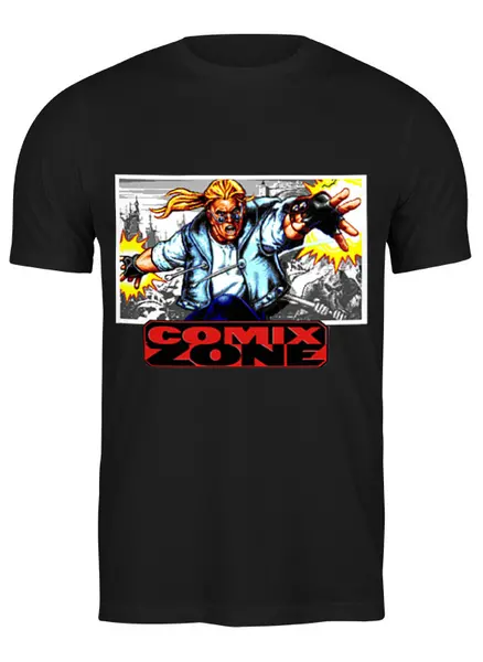 Заказать мужскую футболку в Москве. Футболка классическая Comix Zone от BJ Shop - готовые дизайны и нанесение принтов.
