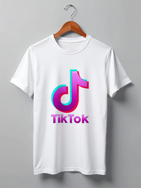 Заказать мужскую футболку в Москве. Футболка классическая TIK TOK (Tik Tok video) от vista12761@rambler.ru - готовые дизайны и нанесение принтов.