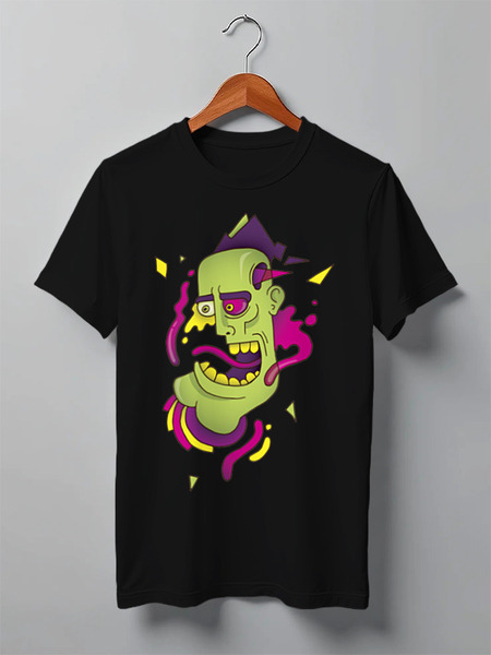 Заказать мужскую футболку в Москве. Футболка классическая Zombies от oneredfoxstore@gmail.com - готовые дизайны и нанесение принтов.