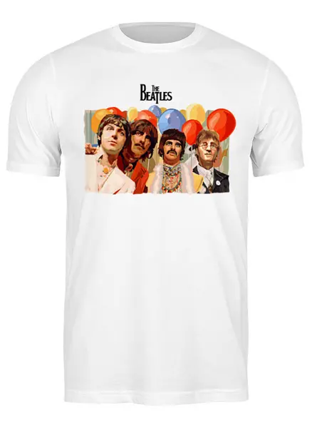 Заказать мужскую футболку в Москве. Футболка классическая ✪ The Beatles ✪ от balden - готовые дизайны и нанесение принтов.