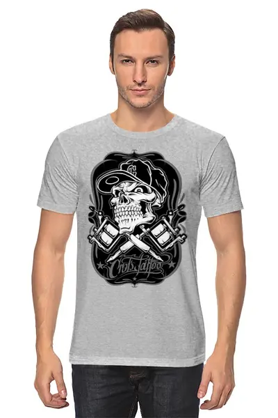 Заказать мужскую футболку в Москве. Футболка классическая Skull  от ПРИНТЫ ПЕЧАТЬ  - готовые дизайны и нанесение принтов.