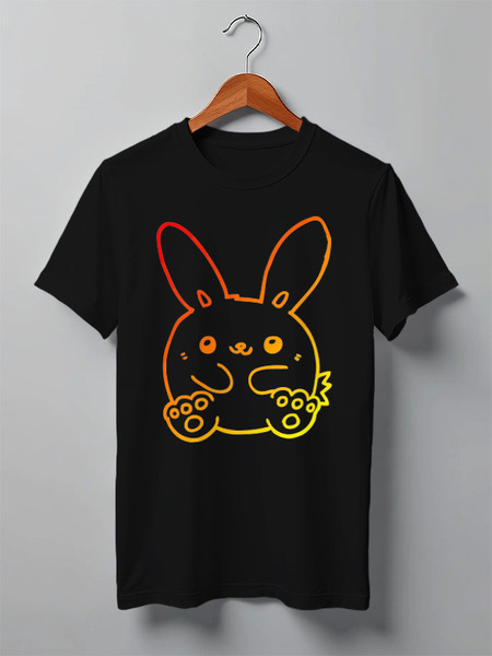 Заказать мужскую футболку в Москве. Футболка классическая Bunny Sunny от skynatural - готовые дизайны и нанесение принтов.
