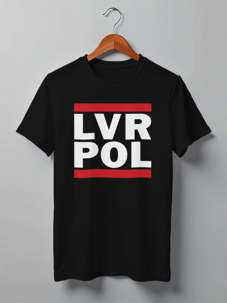 Заказать мужскую футболку в Москве. Футболка классическая Run Liverpool от skynatural - готовые дизайны и нанесение принтов.