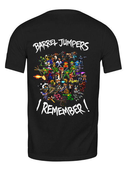 Заказать мужскую футболку в Москве. Футболка классическая Barrel Jumpers. I Remember! от BJ Shop - готовые дизайны и нанесение принтов.