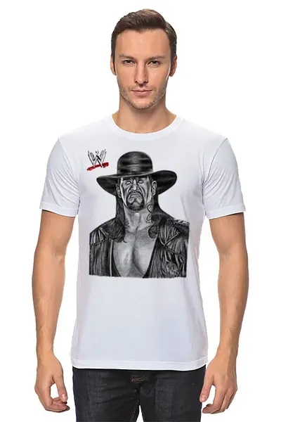 Заказать мужскую футболку в Москве. Футболка классическая WrestleMania от Leichenwagen - готовые дизайны и нанесение принтов.