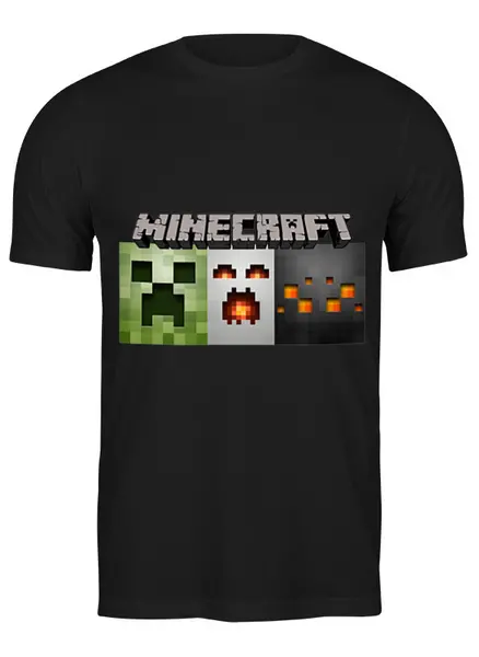 Заказать мужскую футболку в Москве. Футболка классическая Maincrafter от Константин Тотьмянин - готовые дизайны и нанесение принтов.