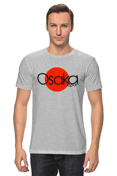 Заказать мужскую футболку в Москве. Футболка классическая Osaka от JPshirt - готовые дизайны и нанесение принтов.