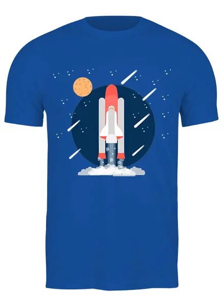 Заказать мужскую футболку в Москве. Футболка классическая The Spaceway от The Spaceway  - готовые дизайны и нанесение принтов.