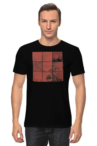 Заказать мужскую футболку в Москве. Футболка классическая  Weed Colors от oneredfoxstore@gmail.com - готовые дизайны и нанесение принтов.