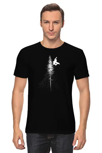 Заказать мужскую футболку в Москве. Футболка классическая Snow Tree от oneredfoxstore@gmail.com - готовые дизайны и нанесение принтов.