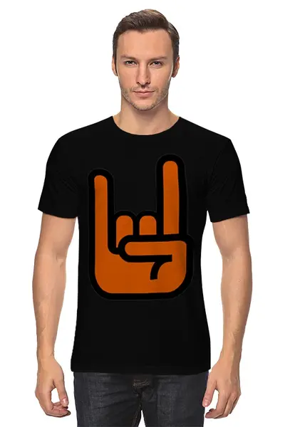 Заказать мужскую футболку в Москве. Футболка классическая Metal  от Vladec11 - готовые дизайны и нанесение принтов.