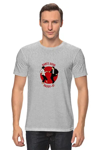 Заказать мужскую футболку в Москве. Футболка классическая Dance Good (Pulp Fiction) от coolmag - готовые дизайны и нанесение принтов.