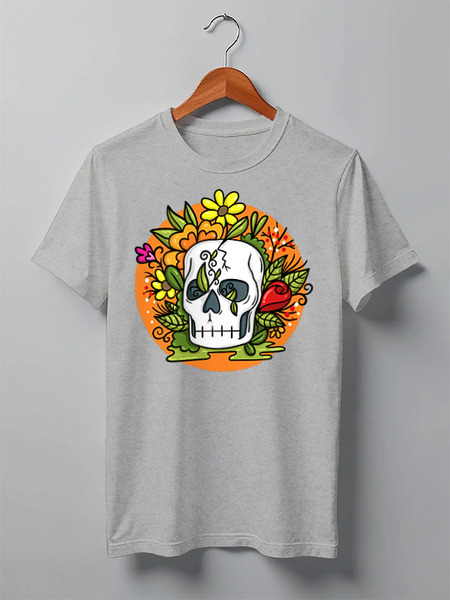 Заказать мужскую футболку в Москве. Футболка классическая Skulls от oneredfoxstore@gmail.com - готовые дизайны и нанесение принтов.