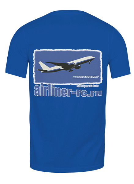 Заказать мужскую футболку в Москве. Футболка классическая RC Pilot от Airliner rc channel (airliner-rc) - готовые дизайны и нанесение принтов.