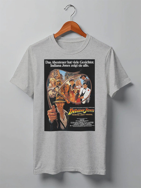 Заказать мужскую футболку в Москве. Футболка классическая Indiana Jones / Индиана Джонс  от KinoArt - готовые дизайны и нанесение принтов.
